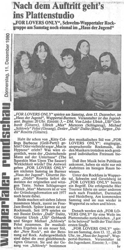 Wuppertaler Rundschau, 11.12.1980
